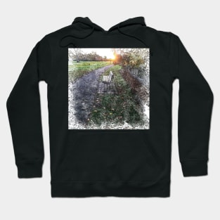 Park Bench at Sunset Hoodie